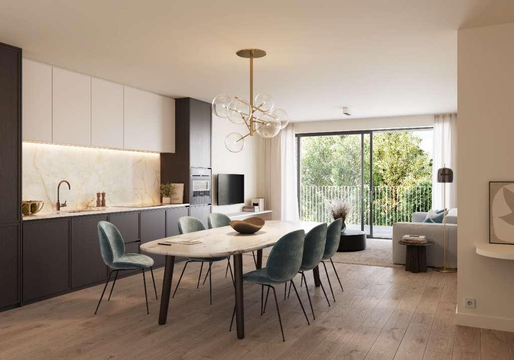 Interieur van een Kuringen Park appartement, ruime en lichte leefruimte