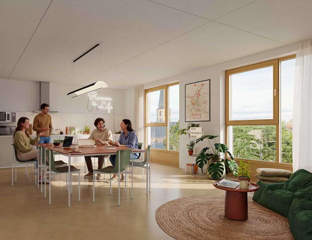 Interieur van Pulse studentenwoning