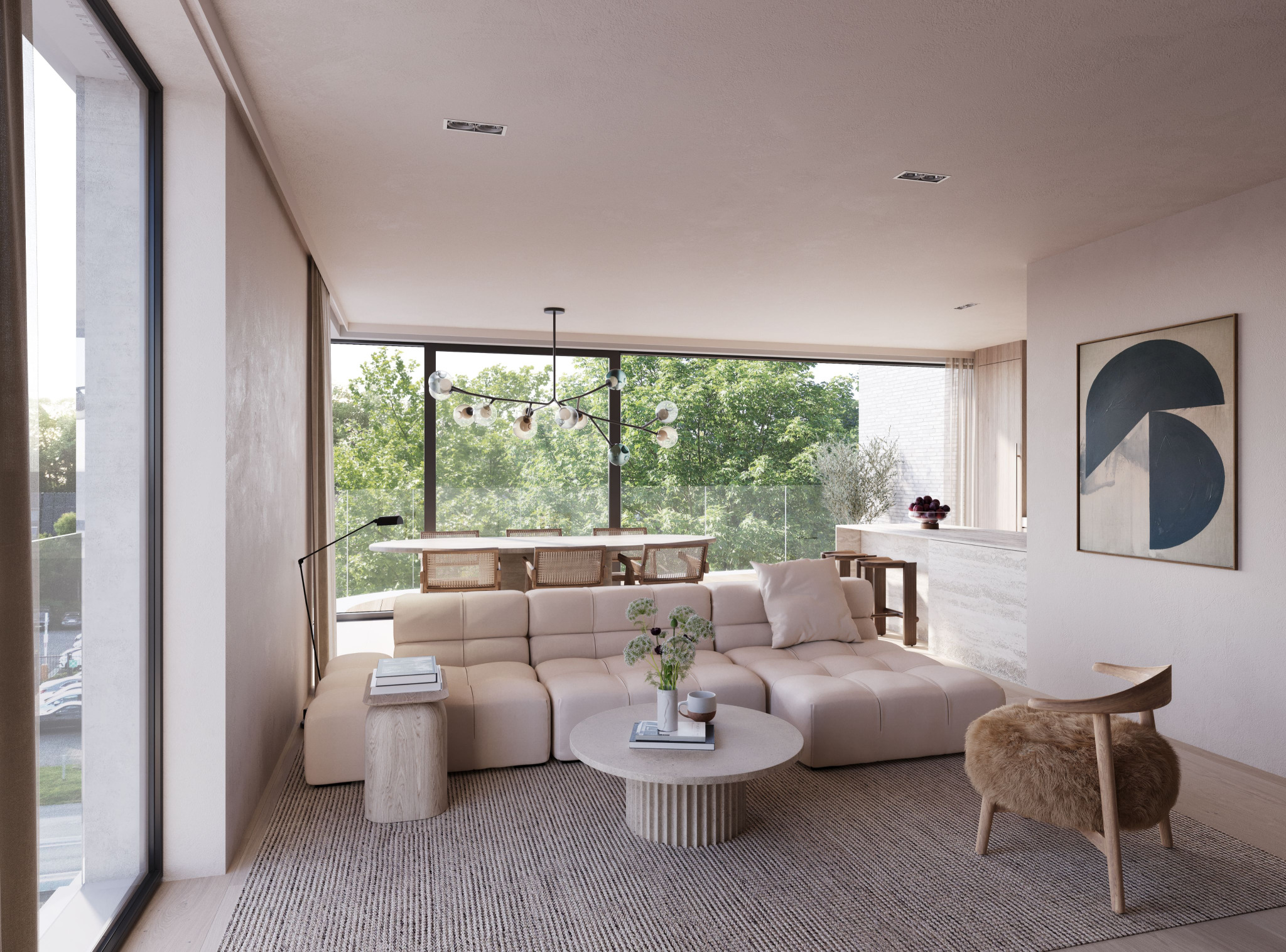 Interieur van De Mote Desselgem