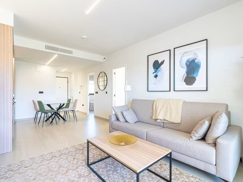 Modern living room interior in Pueblo Barea, Vera Playa