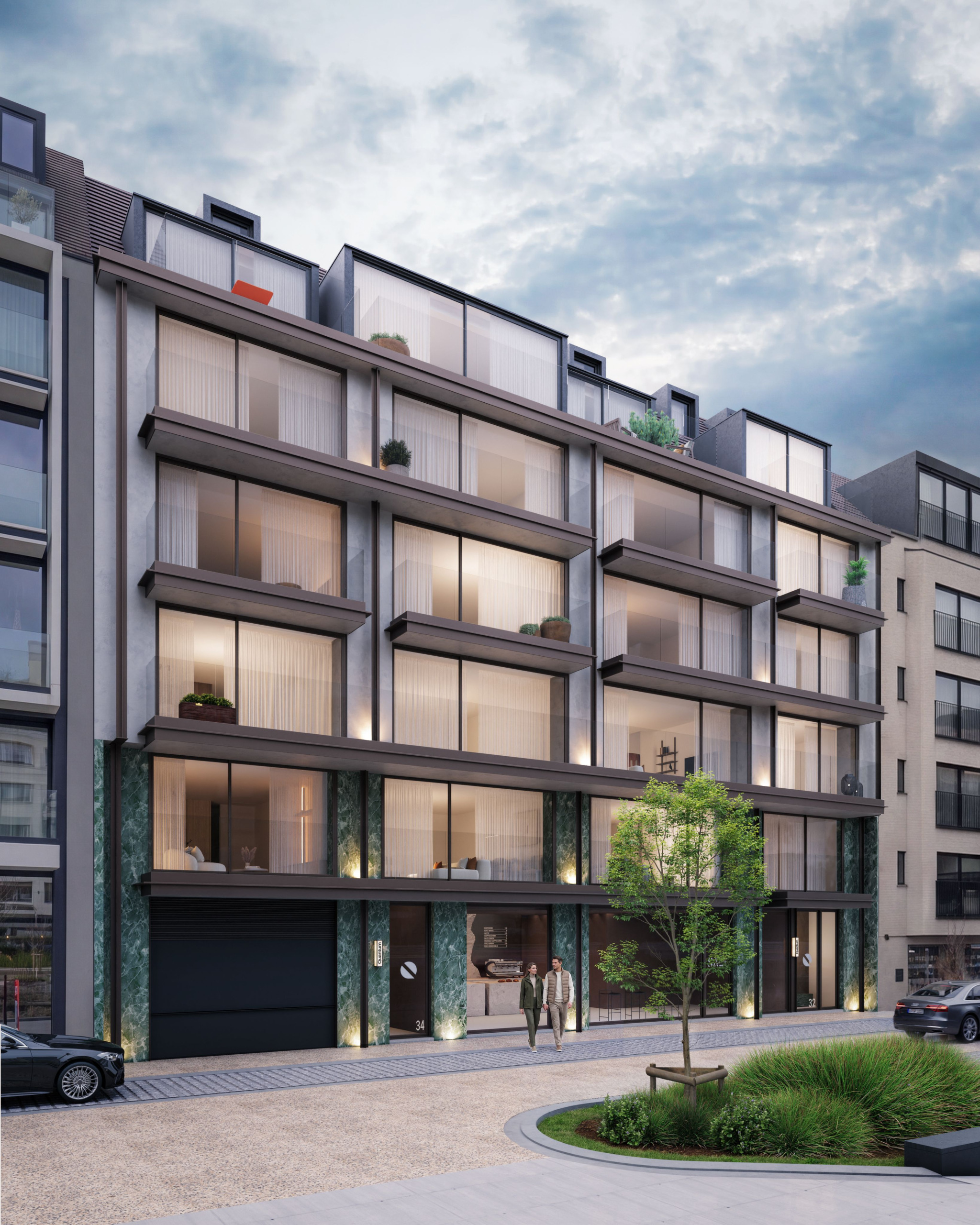 Exterior view of the serene surroundings at QUANTUM