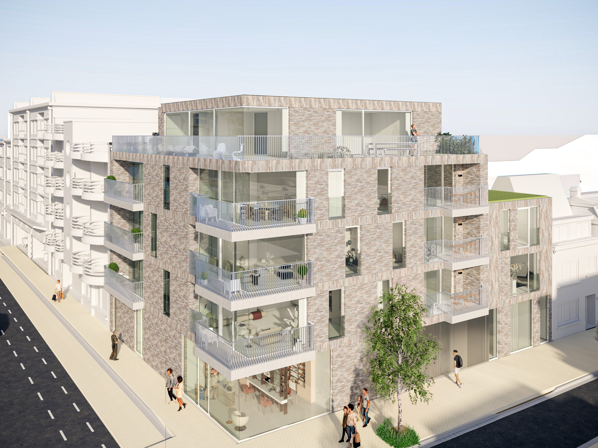 Exterieur van Residentie Maréa in Mariakerke
