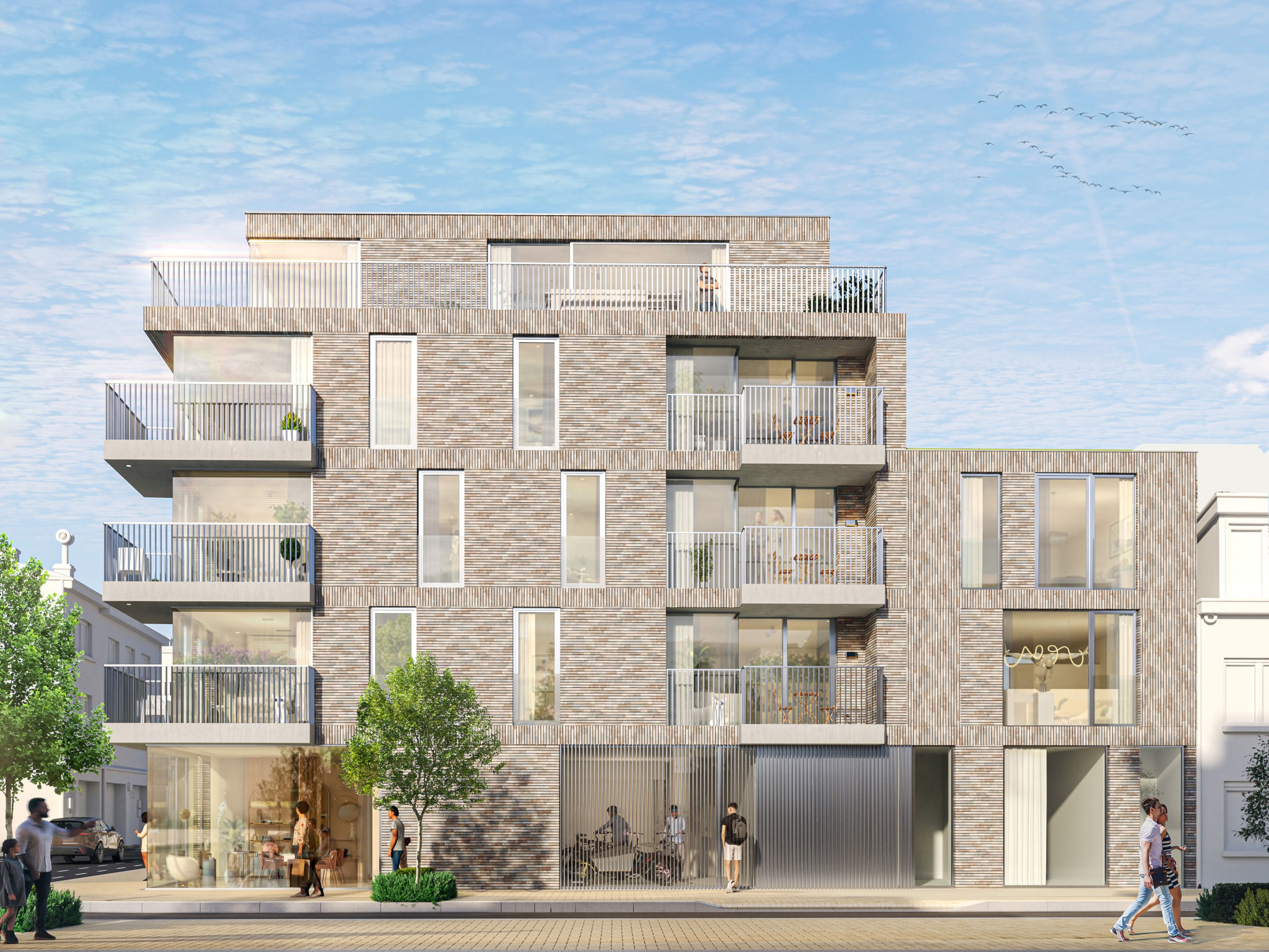 Exterieur van Residentie Maréa in Mariakerke