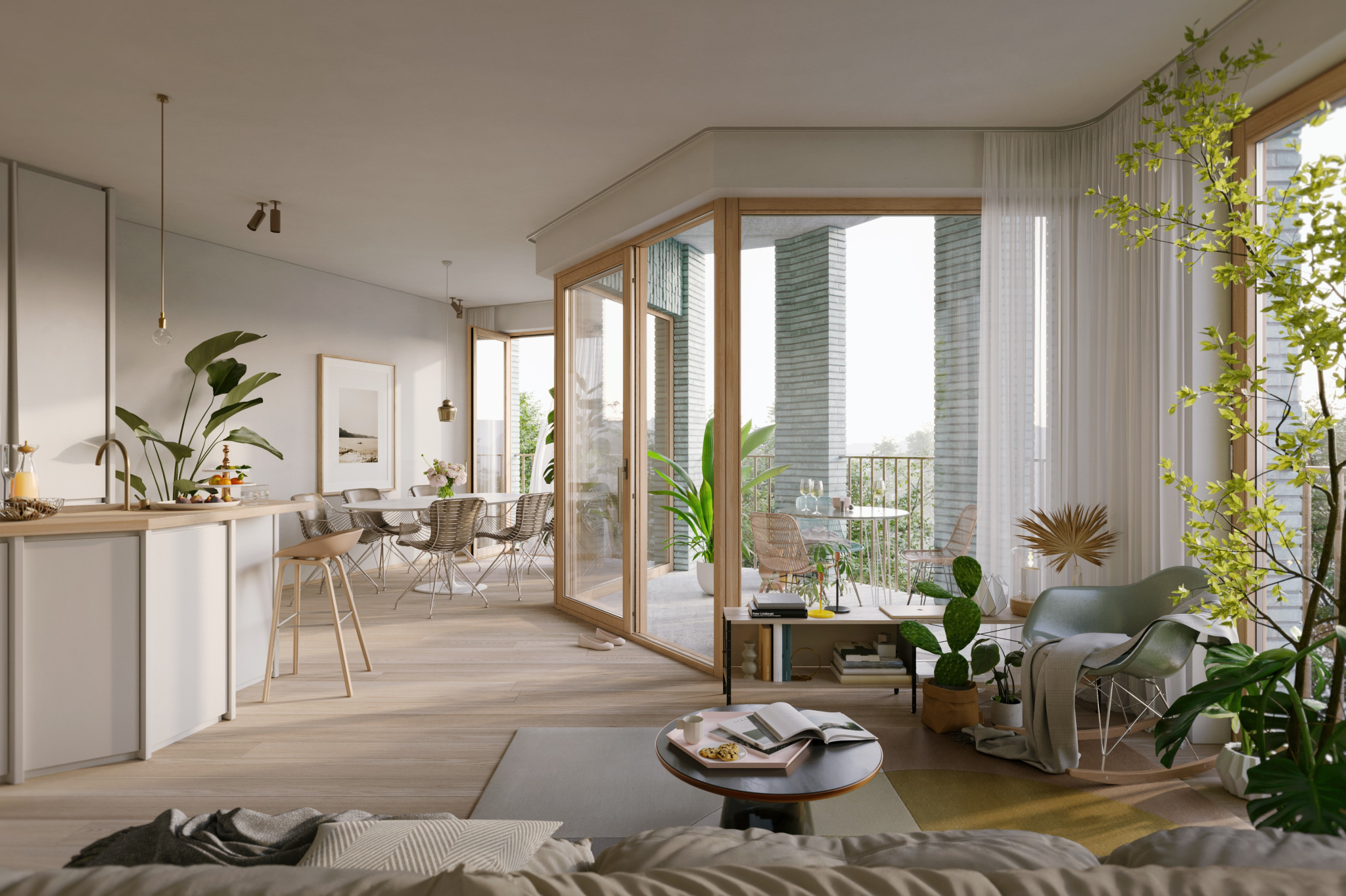 Innenansicht eines Apartments in Ravelijn